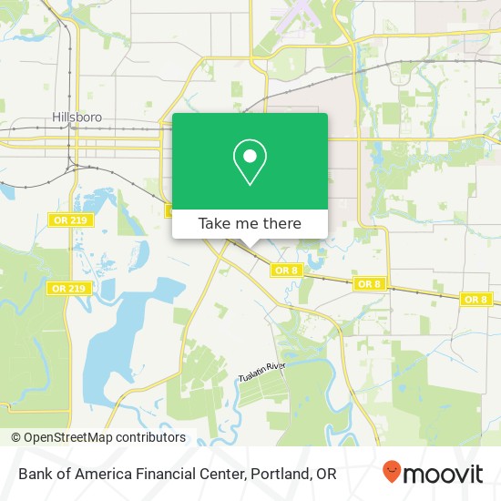 Mapa de Bank of America Financial Center