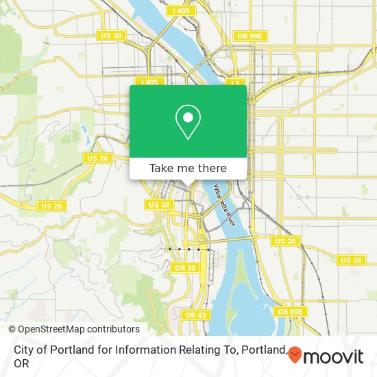 City of Portland for Information Relating To map