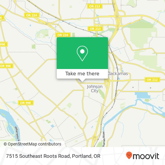 Mapa de 7515 Southeast Roots Road