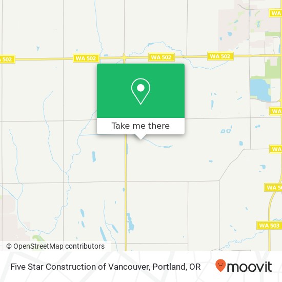 Mapa de Five Star Construction of Vancouver