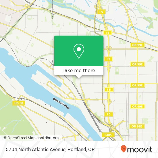 5704 North Atlantic Avenue map