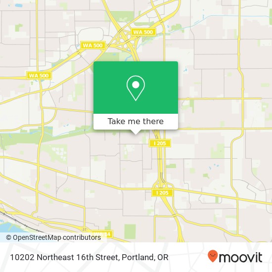Mapa de 10202 Northeast 16th Street