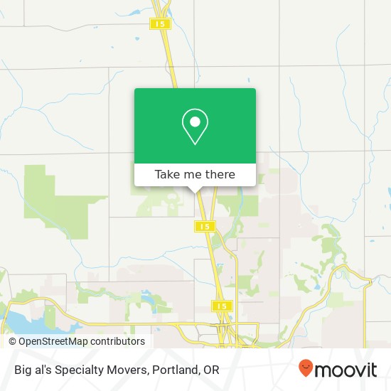 Mapa de Big al's Specialty Movers
