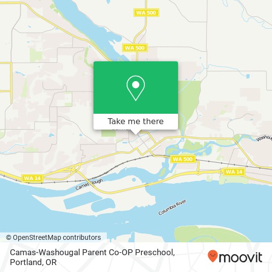 Camas-Washougal Parent Co-OP Preschool map