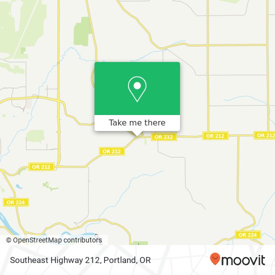 Southeast Highway 212 map