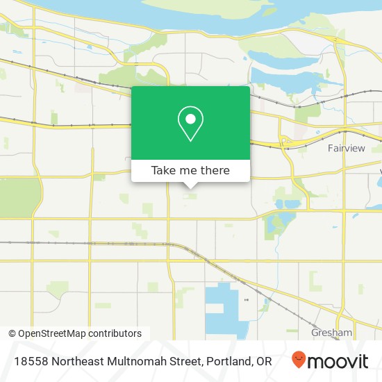 Mapa de 18558 Northeast Multnomah Street