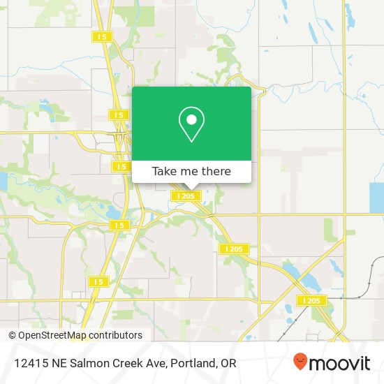 Mapa de 12415 NE Salmon Creek Ave
