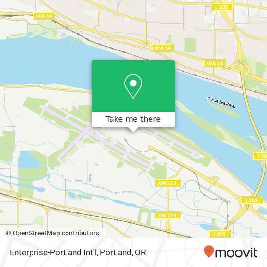 Mapa de Enterprise-Portland Int'l