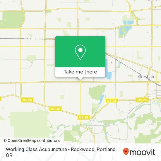 Working Class Acupuncture - Rockwood map