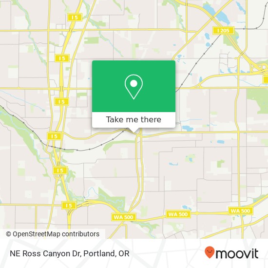 NE Ross Canyon Dr map