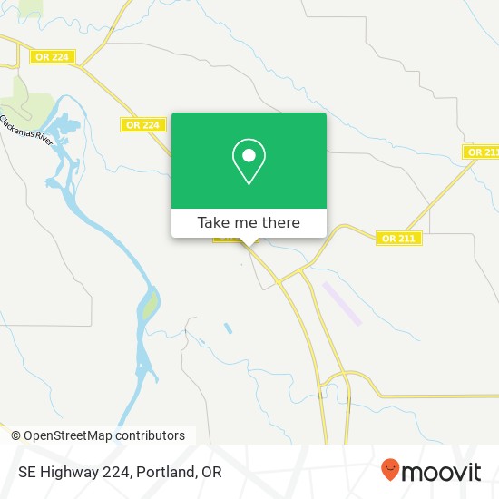 SE Highway 224 map