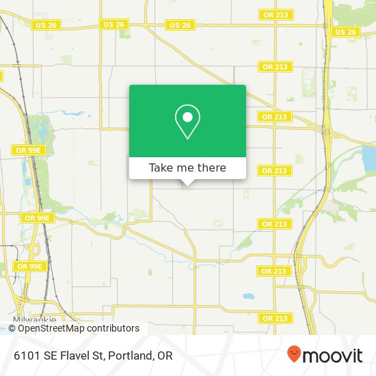 Mapa de 6101 SE Flavel St