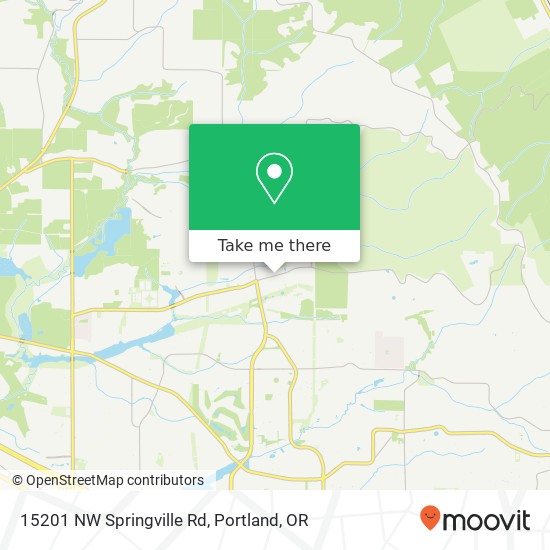 15201 NW Springville Rd map