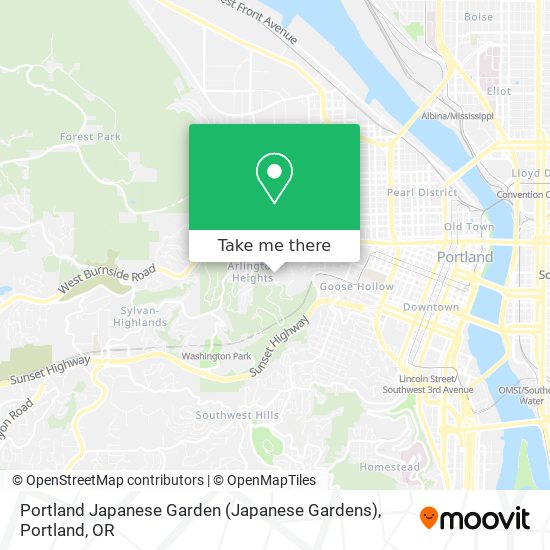 Portland Japanese Garden (Japanese Gardens) map