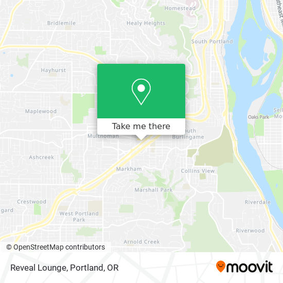 Mapa de Reveal Lounge