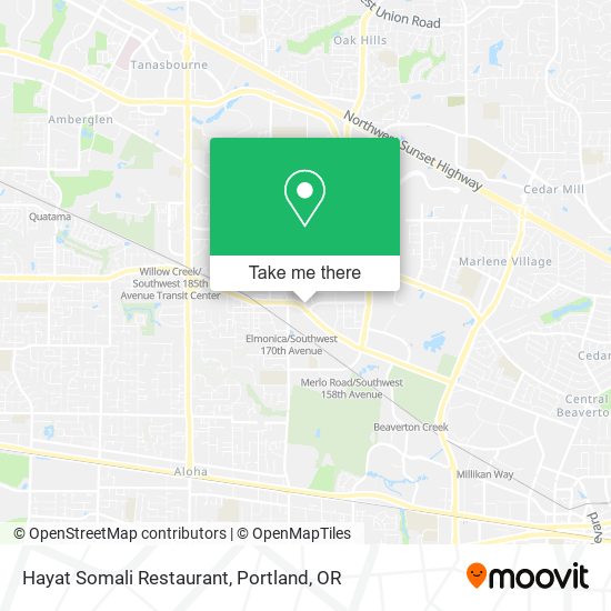 Mapa de Hayat Somali Restaurant