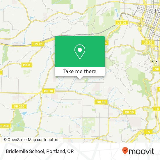 Mapa de Bridlemile School