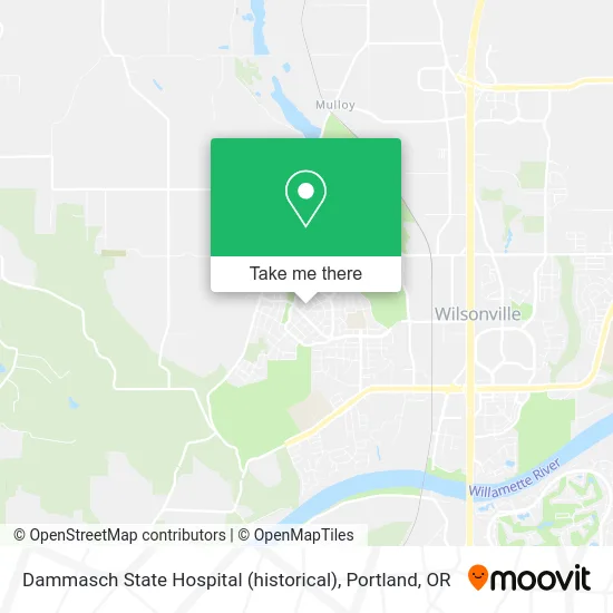 Dammasch State Hospital (historical) map