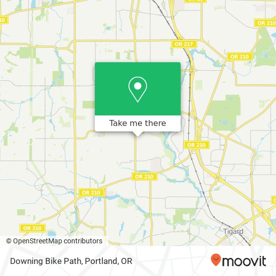 Mapa de Downing Bike Path