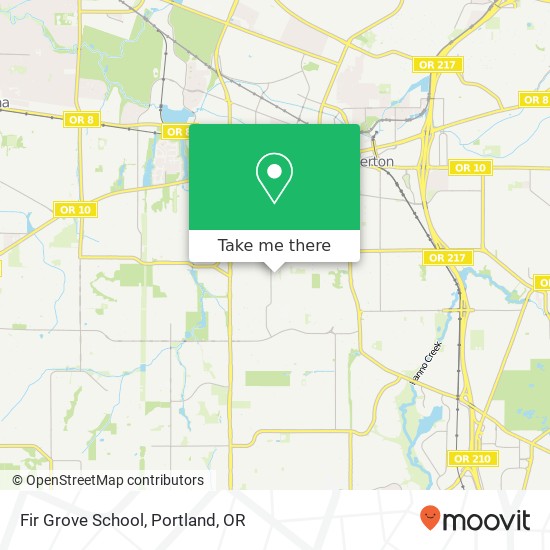 Fir Grove School map