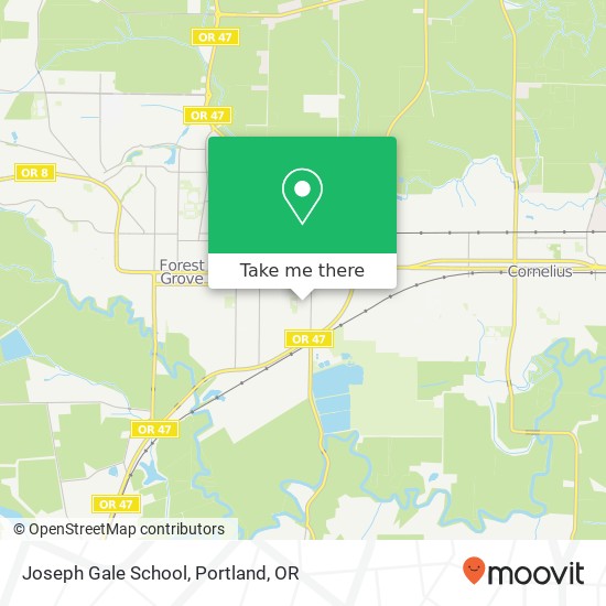 Joseph Gale School map