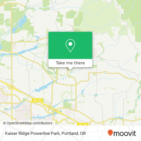 Kaiser Ridge Powerline Park map