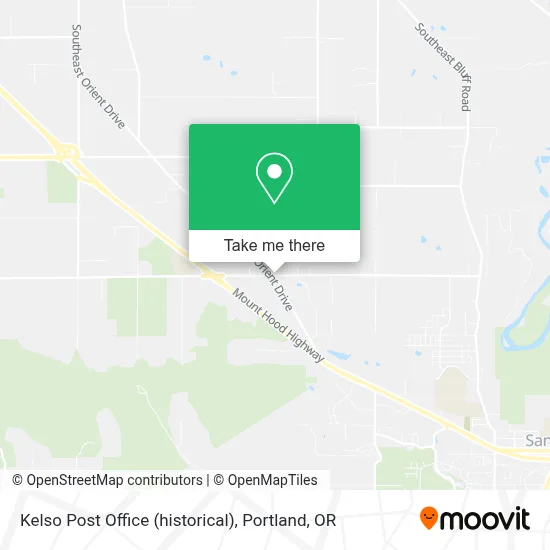 Kelso Post Office (historical) map