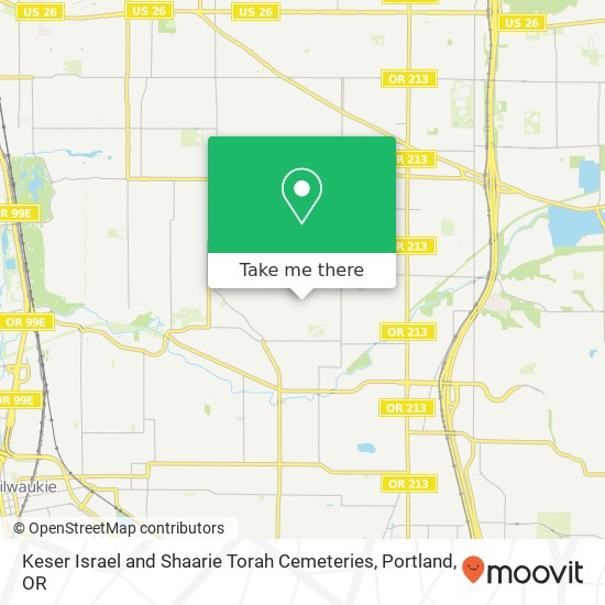 Mapa de Keser Israel and Shaarie Torah Cemeteries