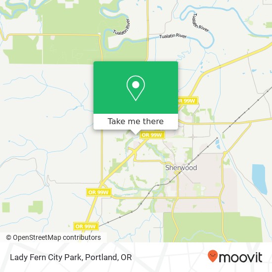 Lady Fern City Park map