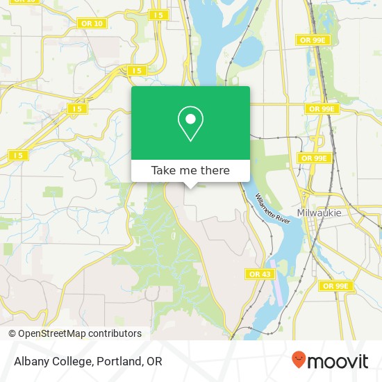 Albany College map