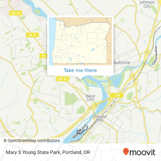 Mary S Young State Park map