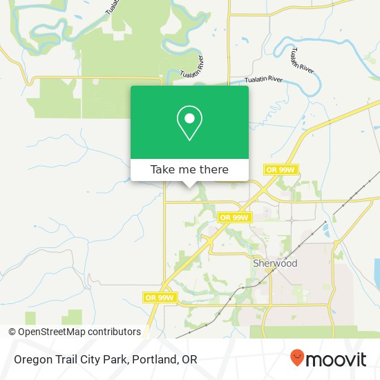 Mapa de Oregon Trail City Park
