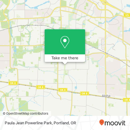 Paula Jean Powerline Park map