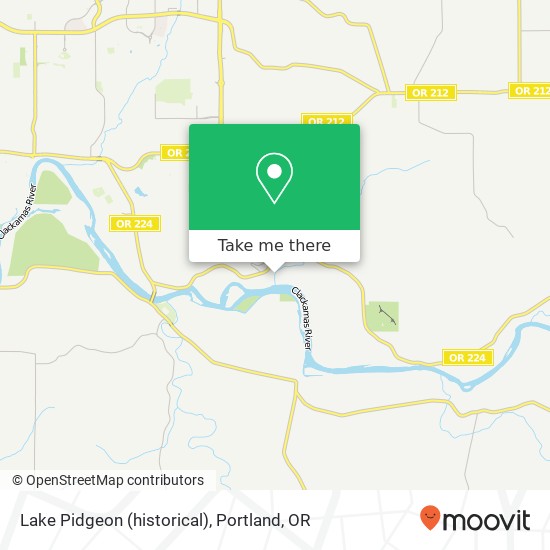 Mapa de Lake Pidgeon (historical)