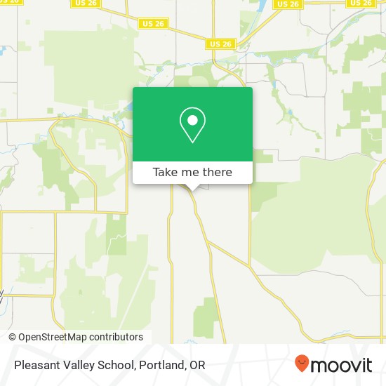 Pleasant Valley School map
