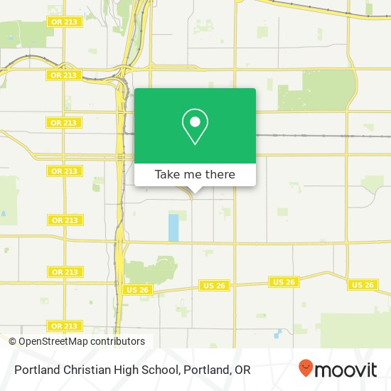 Portland Christian High School map