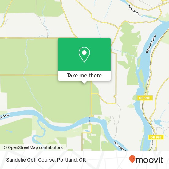 Sandelie Golf Course map