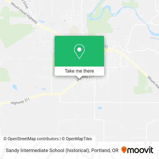 Sandy Intermediate School (historical) map