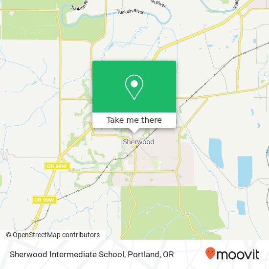 Mapa de Sherwood Intermediate School