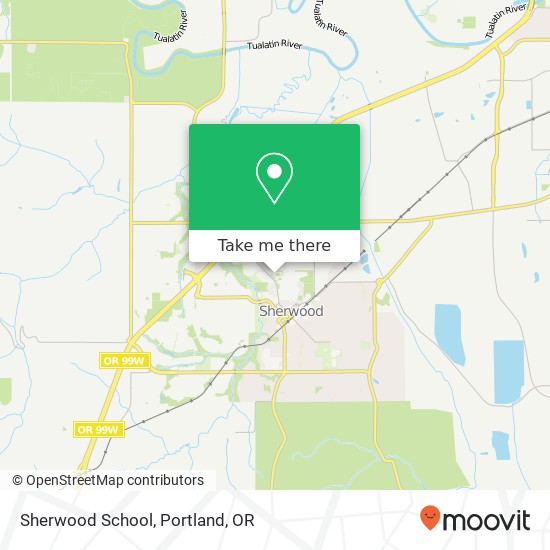 Sherwood School map