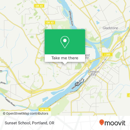 Mapa de Sunset School
