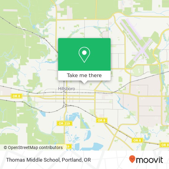 Thomas Middle School map