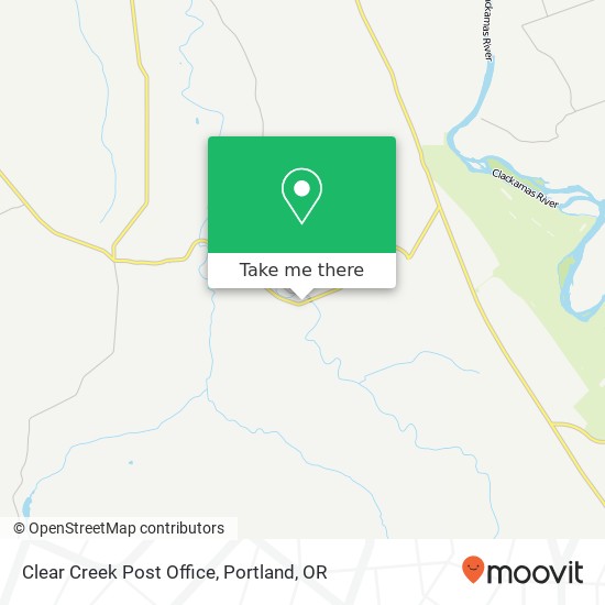 Mapa de Clear Creek Post Office