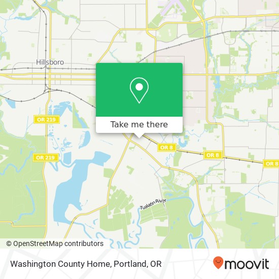 Washington County Home map