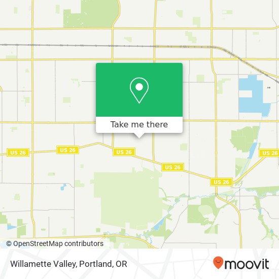 Willamette Valley map