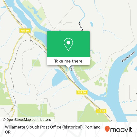 Willamette Slough Post Office (historical) map