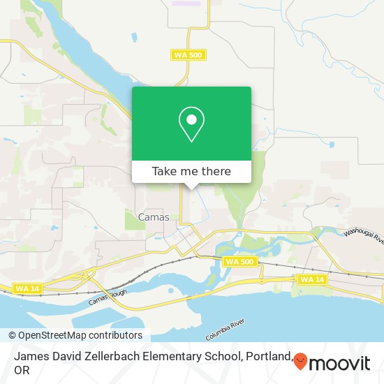 James David Zellerbach Elementary School map
