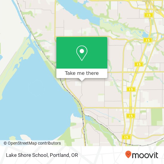 Lake Shore School map