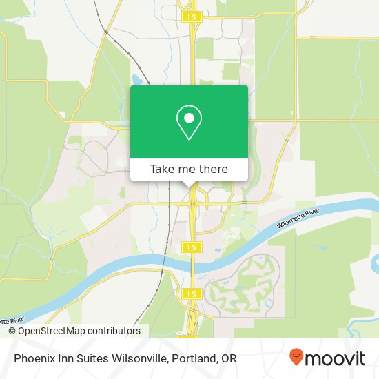 Mapa de Phoenix Inn Suites Wilsonville