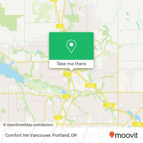 Comfort Inn Vancouver map